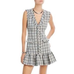 NWT LIKELY Franco Grey Mini Dress